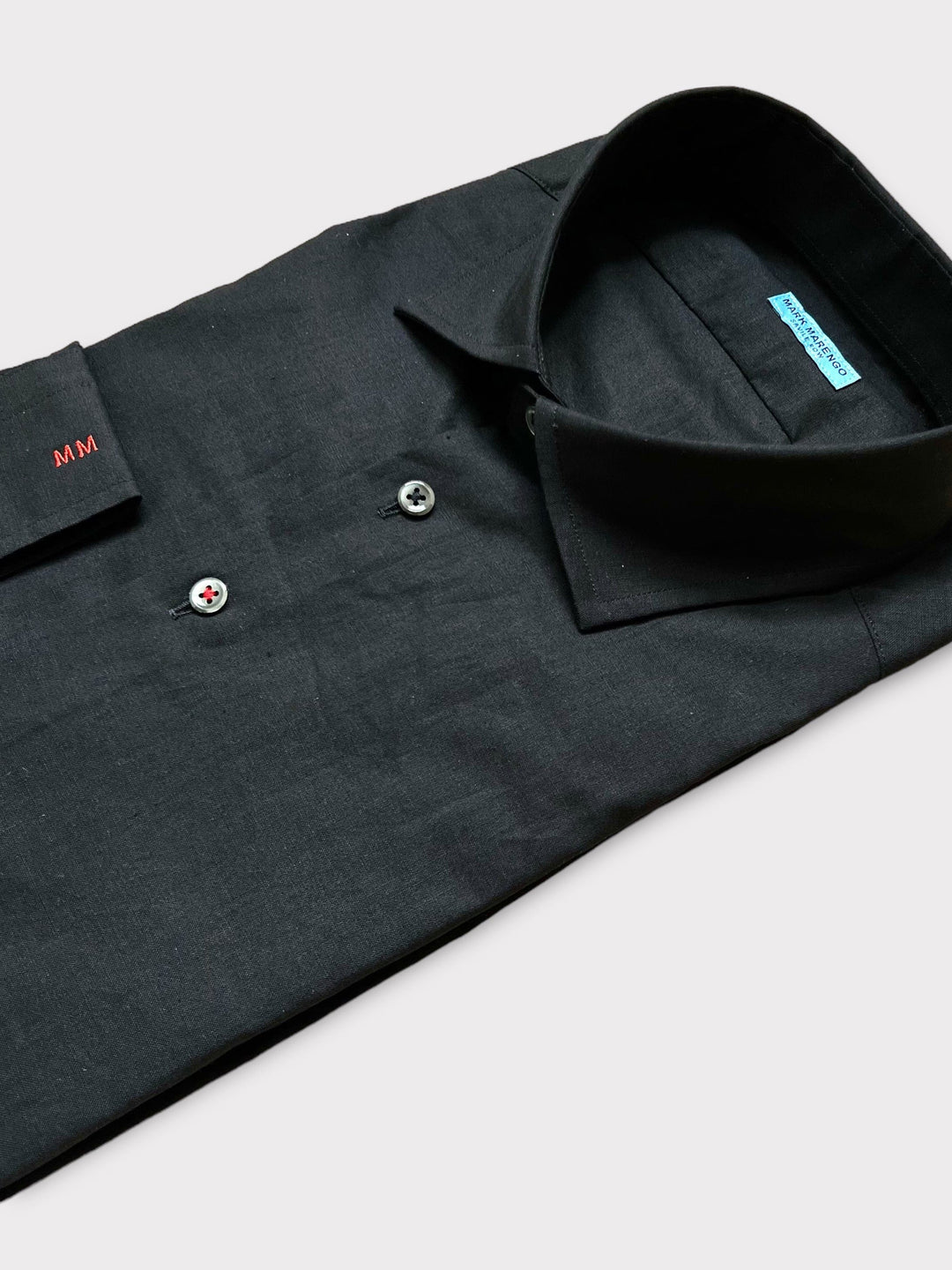 Black Linen Cotton Shirt