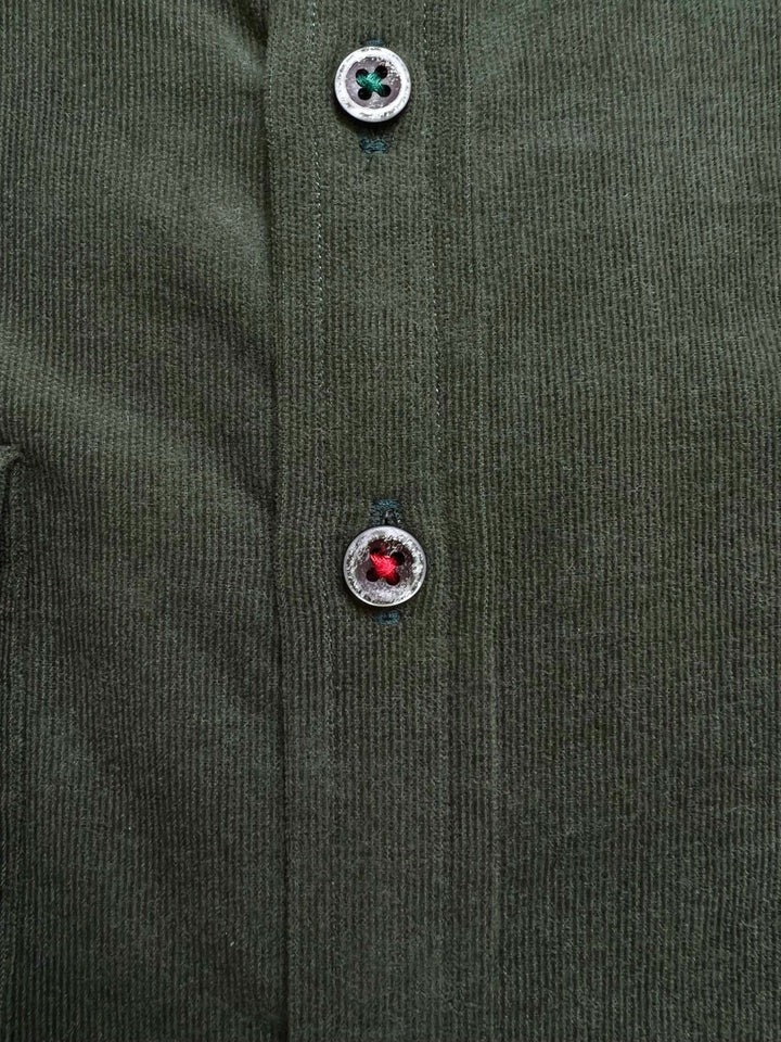 Dark Green Corduroy Shirt