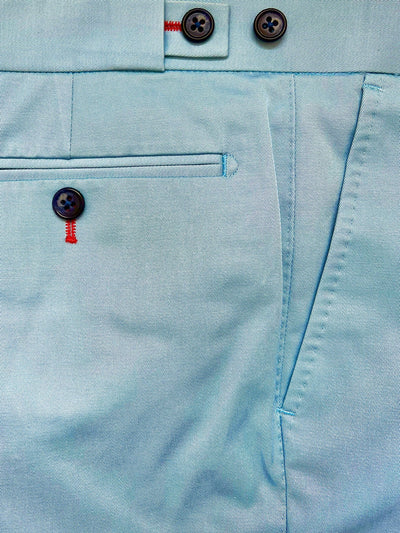 Pale Blue Cotton Trouser