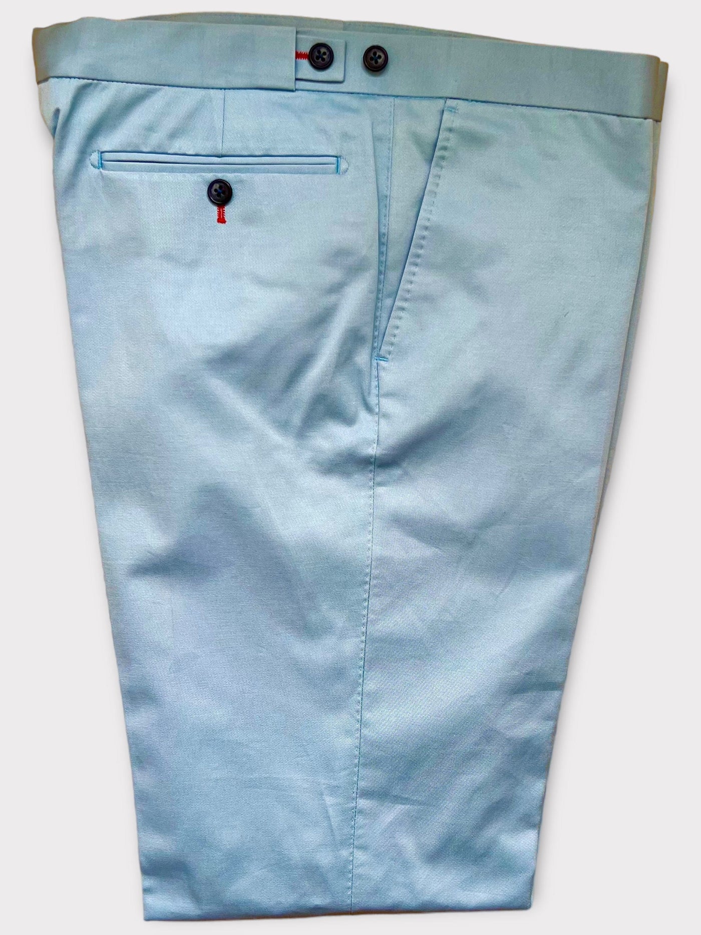 Pantalon en coutil de coton bleu marine