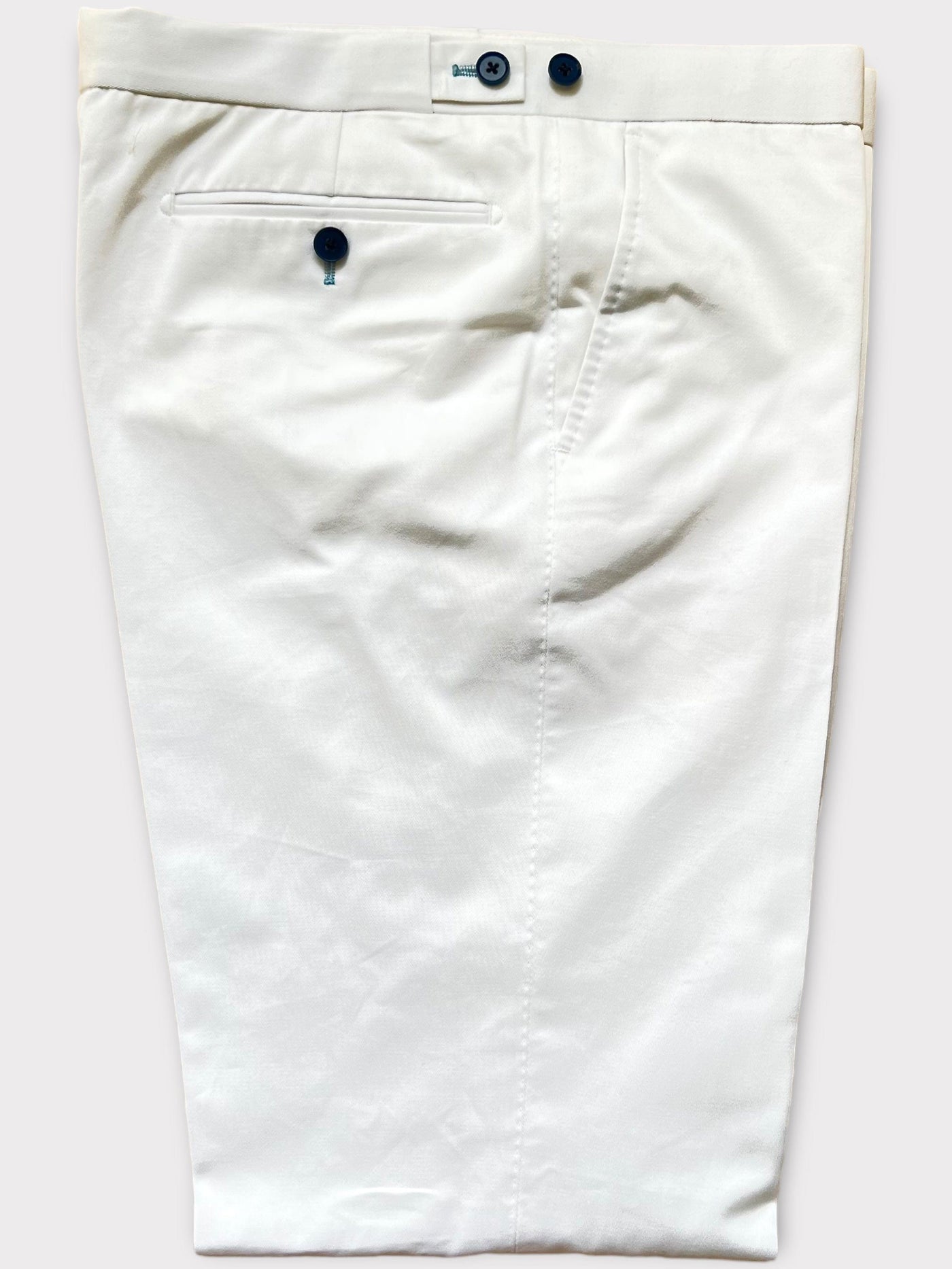 Pantalon en coutil de coton bleu marine