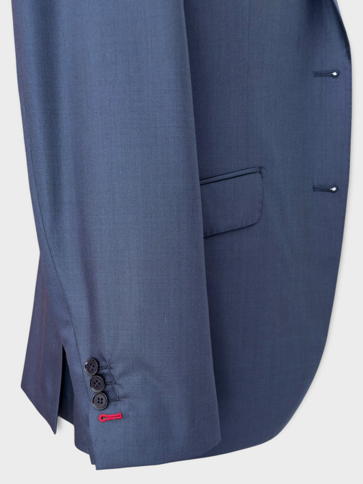 Costume à chevrons bleu marine foncé 