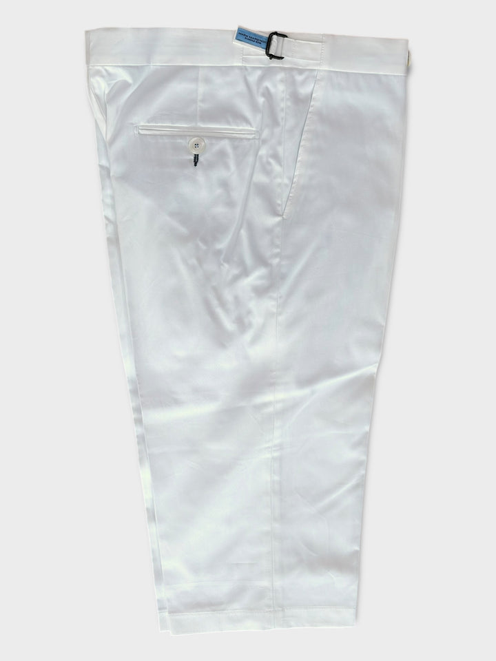 White Cotton Shorts