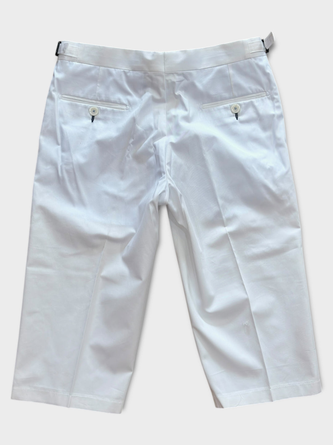 White Cotton Shorts