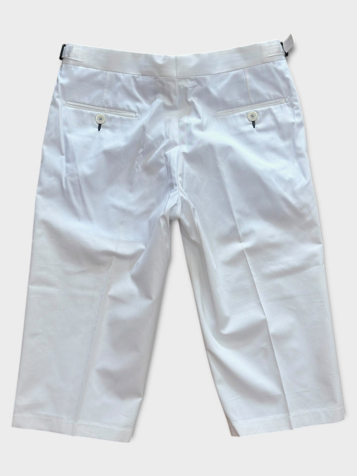 White Cotton Shorts