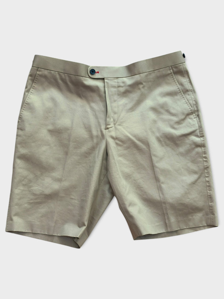 Beige Cotton Shorts