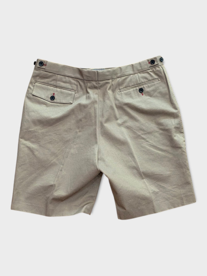 Beige Cotton Shorts