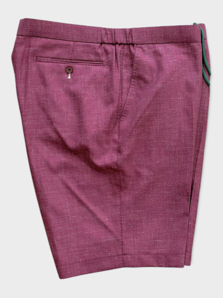 Short bleu à carreaux
