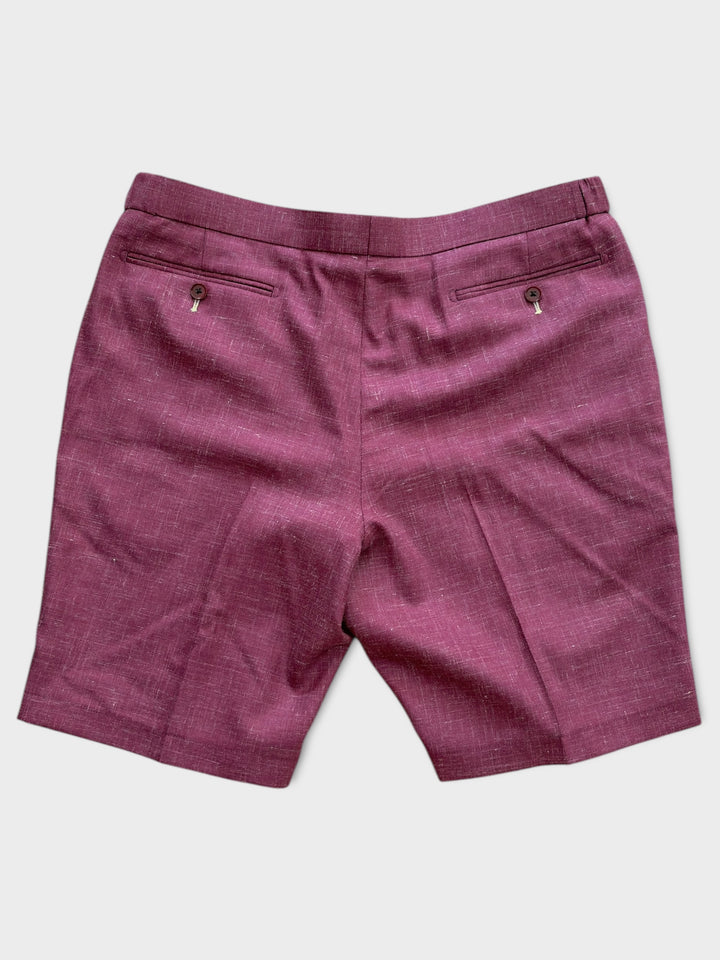Short bleu à carreaux