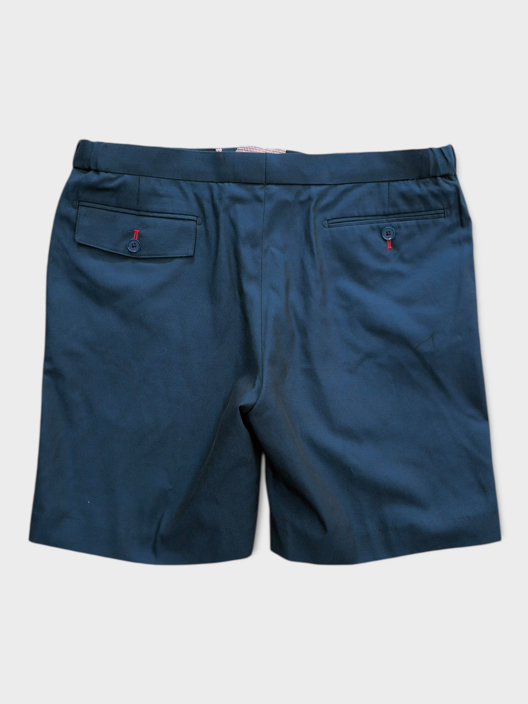 Short bleu à carreaux