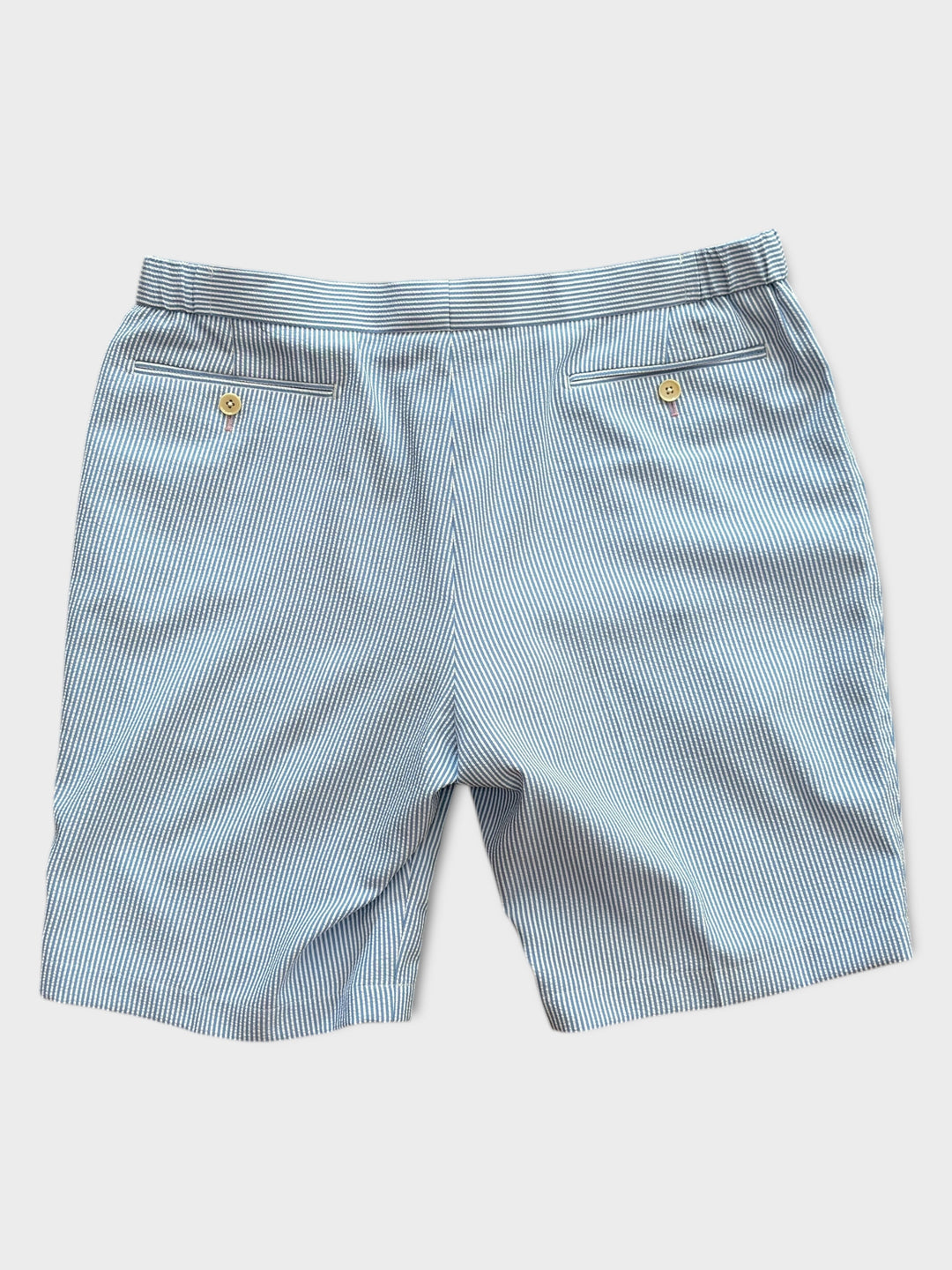 Short bleu à carreaux