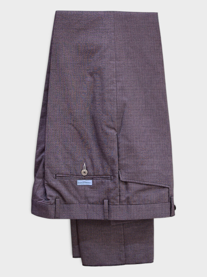 Light Purple Patterned Cotton Trouser
