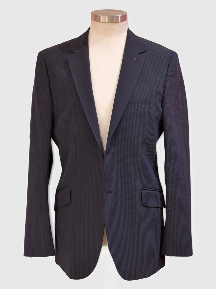 Navy Seersucker Jacket