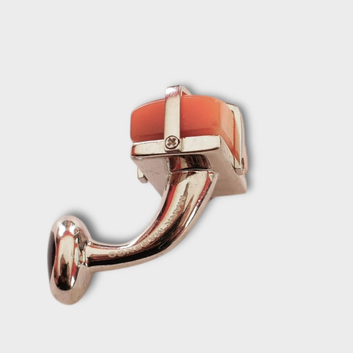 Orange Cat Eye Cufflinks