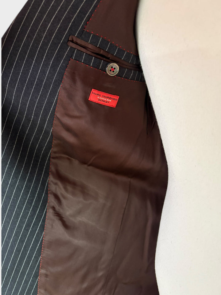 Dark Grey Pinstripe Suit