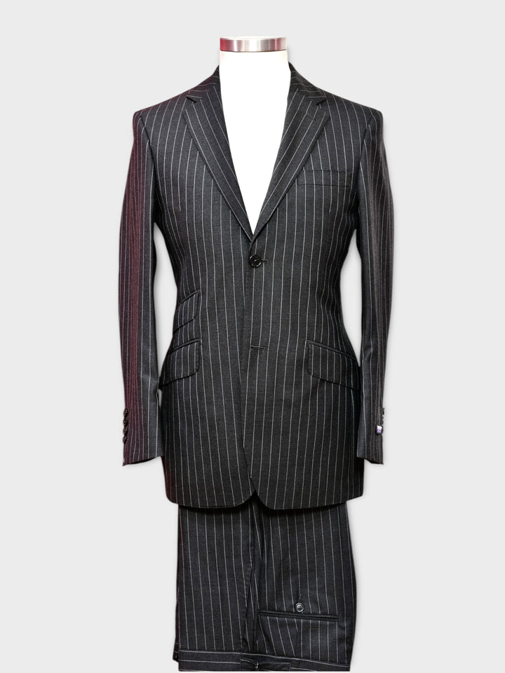 Dark Grey Pinstripe Suit