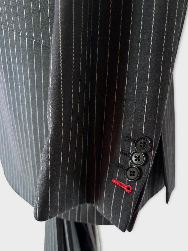 Dark Grey Pinstripe Suit
