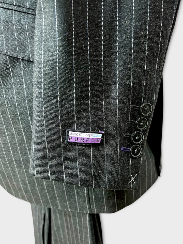 Dark Grey Pinstripe Suit
