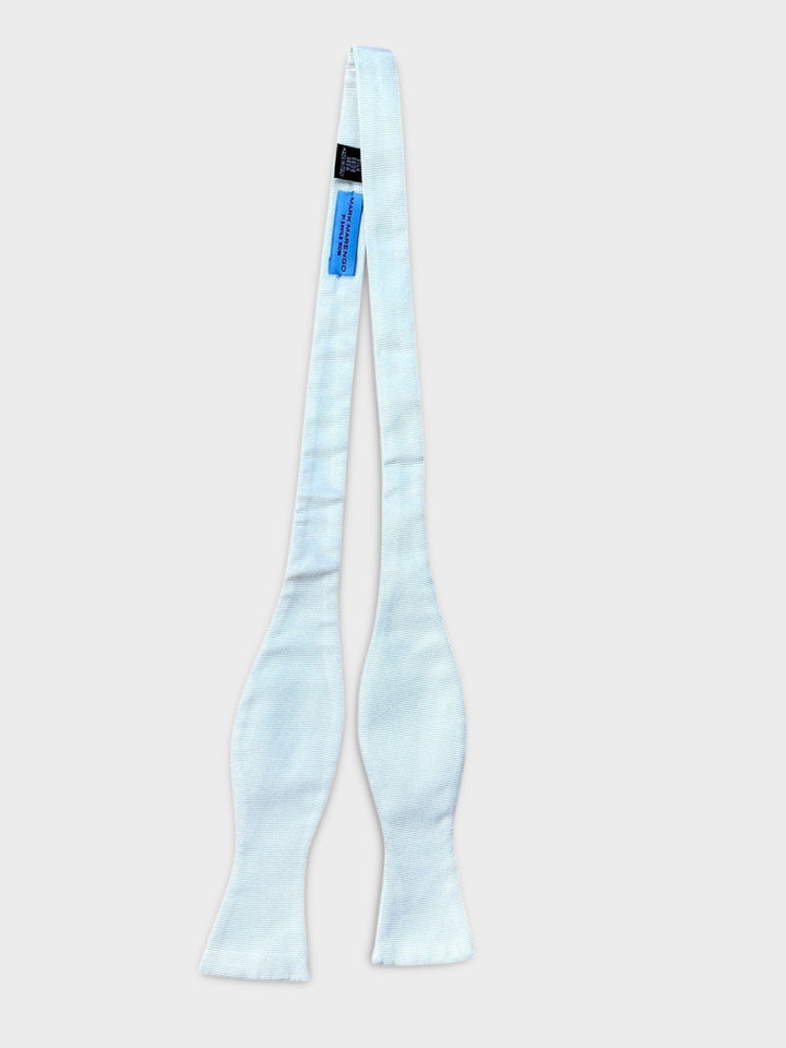White Cream Silk Bow Tie