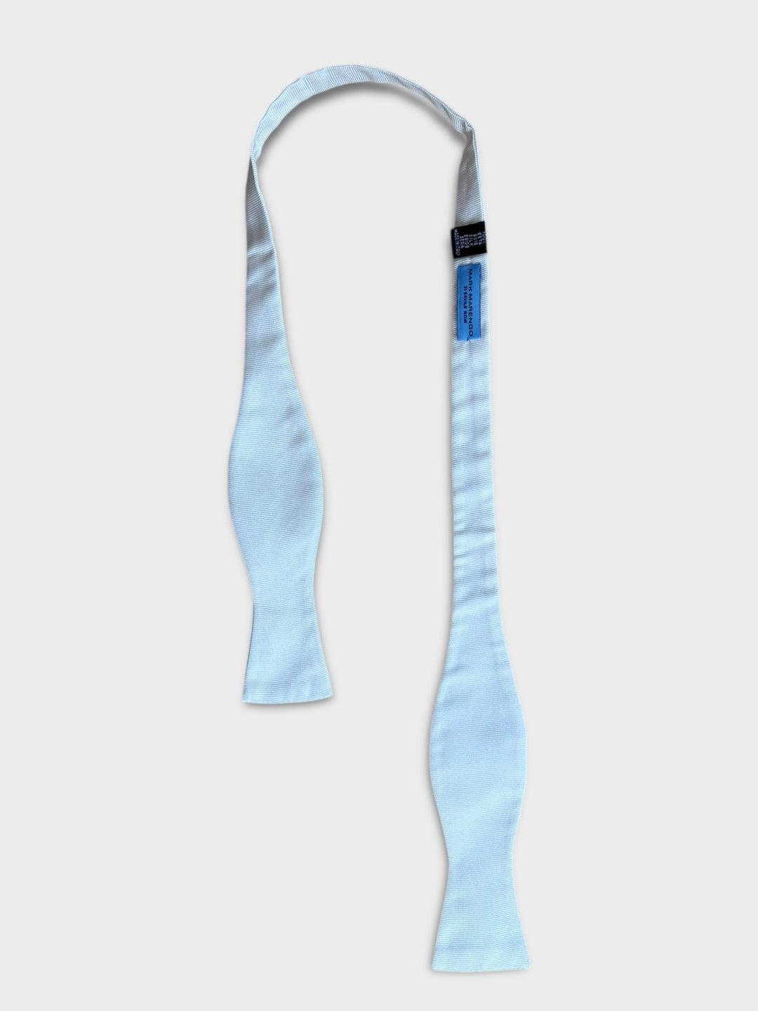 White Cream Silk Bow Tie