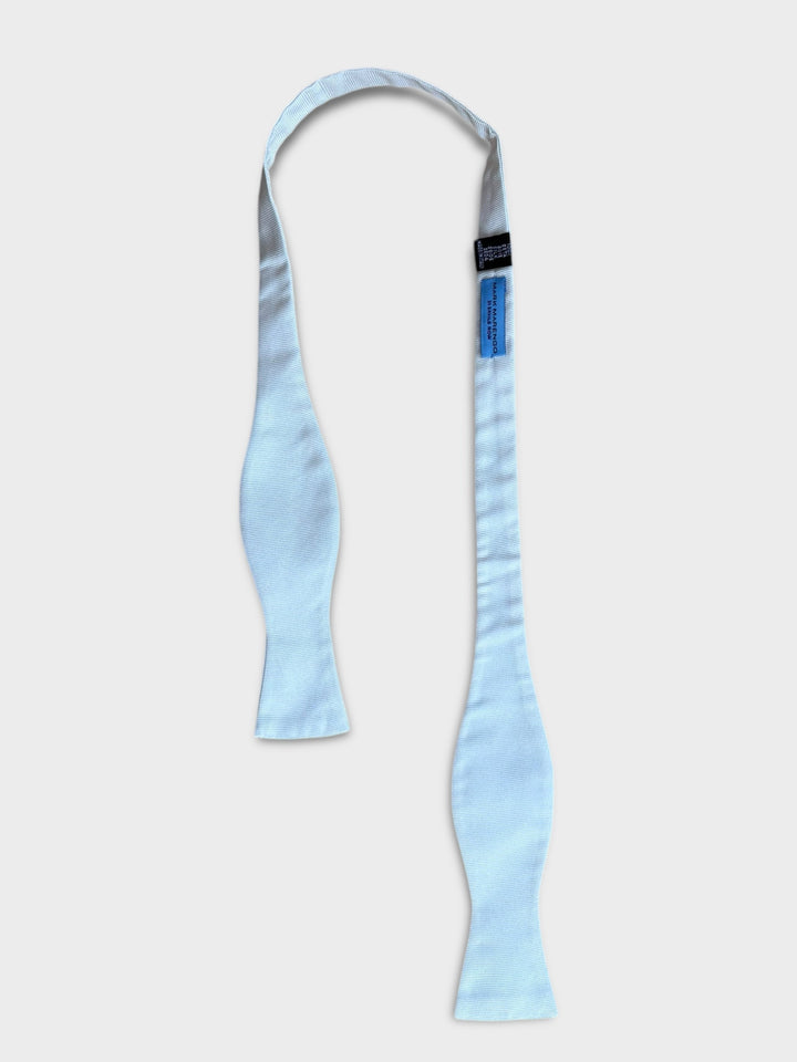 White Cream Silk Bow Tie