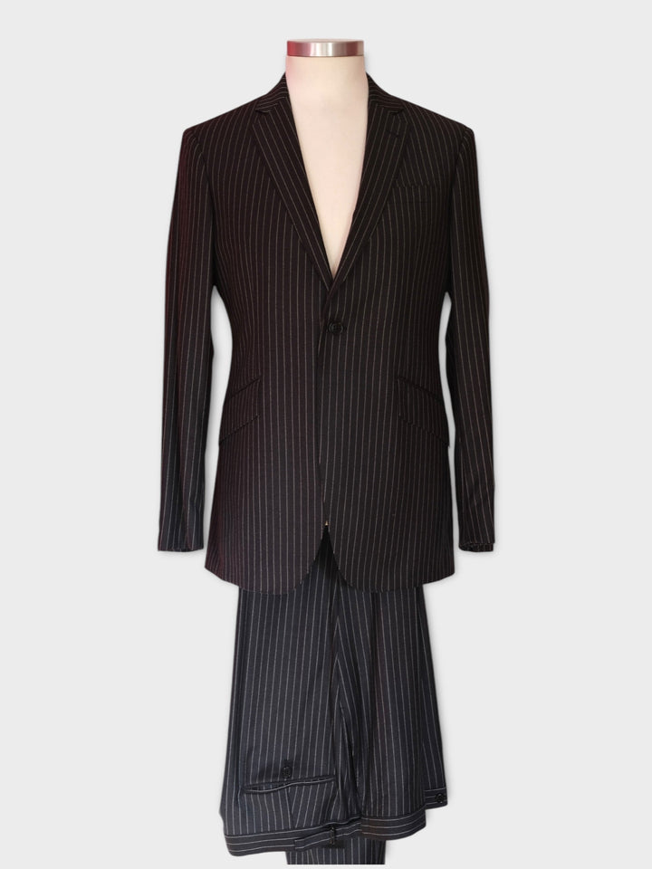 Dark Grey Pinstripe Suit