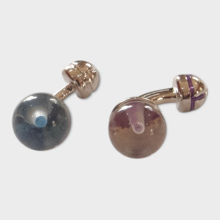 Pink Blue Lantern Cufflinks
