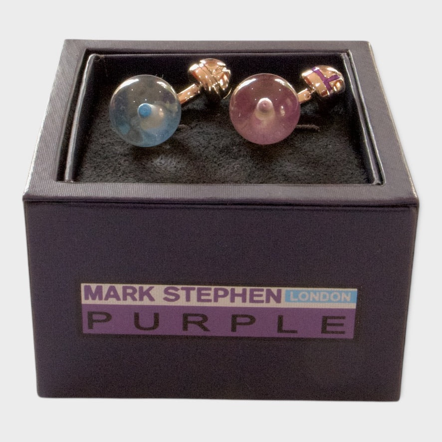 Pink Blue Lantern Cufflinks