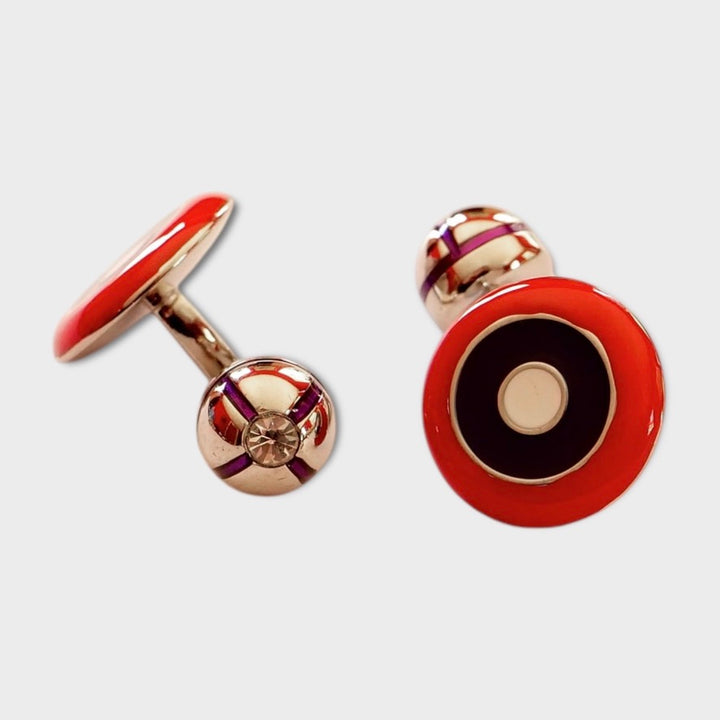 Red Blue Target Cufflink