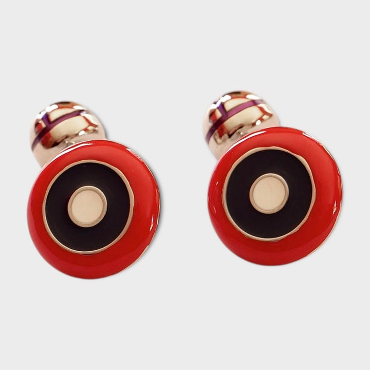 Red Blue Target Cufflink