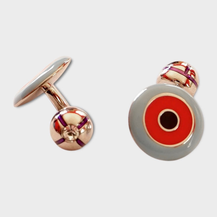 Sky Red Target Cufflink