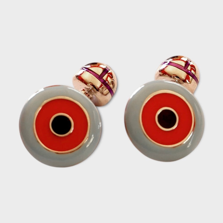 Sky Red Target Cufflink