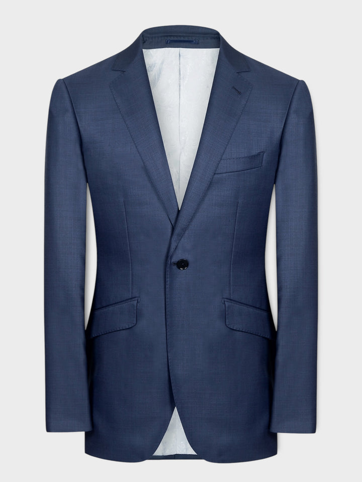 Steel Blue Sharkskin Suit