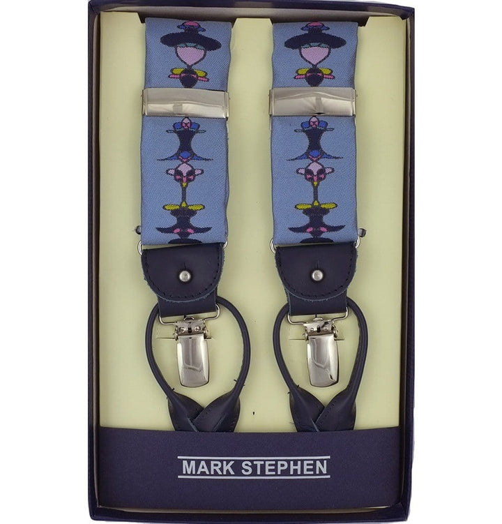 Light Blue Art Nouveau Braces