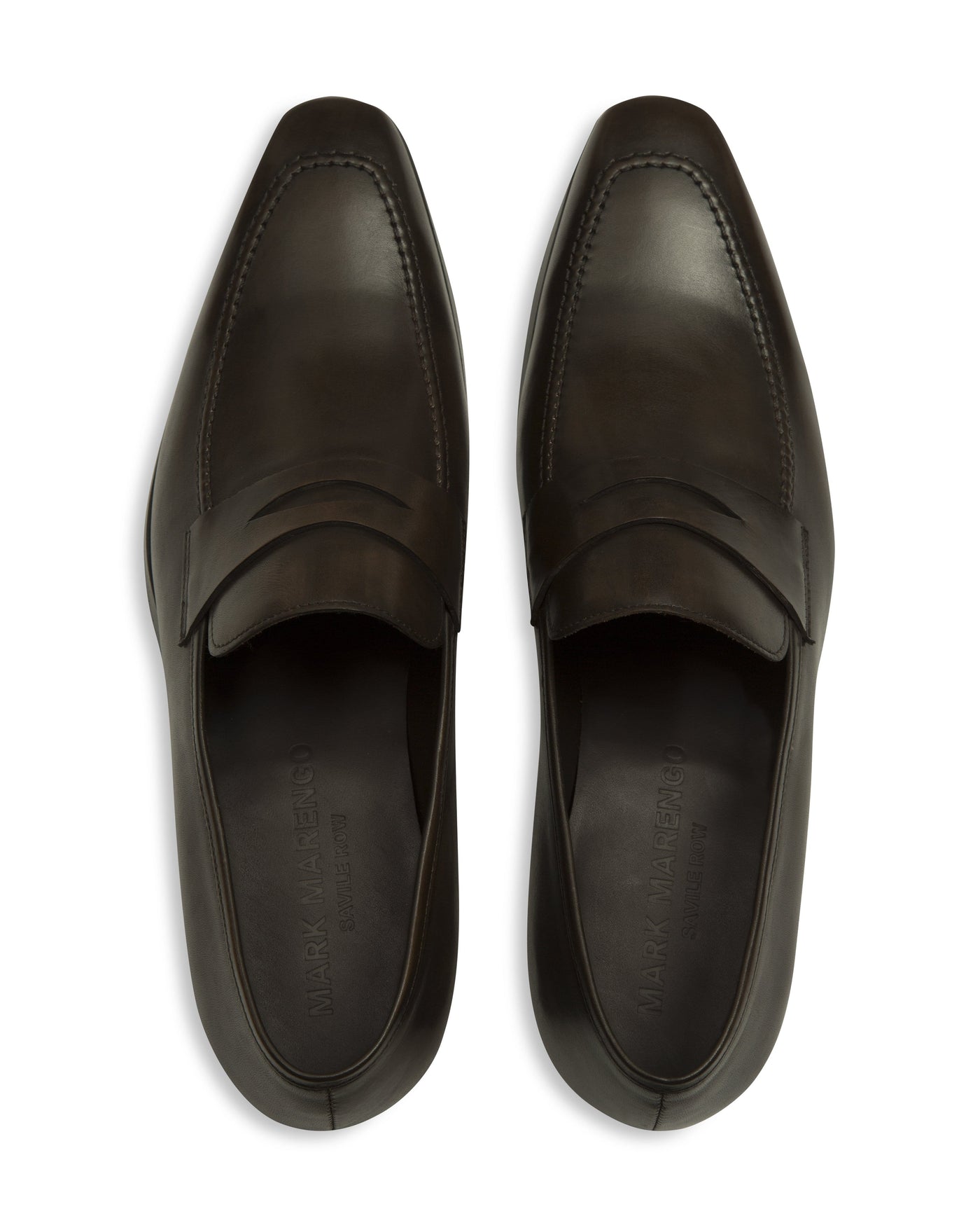 Dark Brown Hand-Stitched Penny Loafer