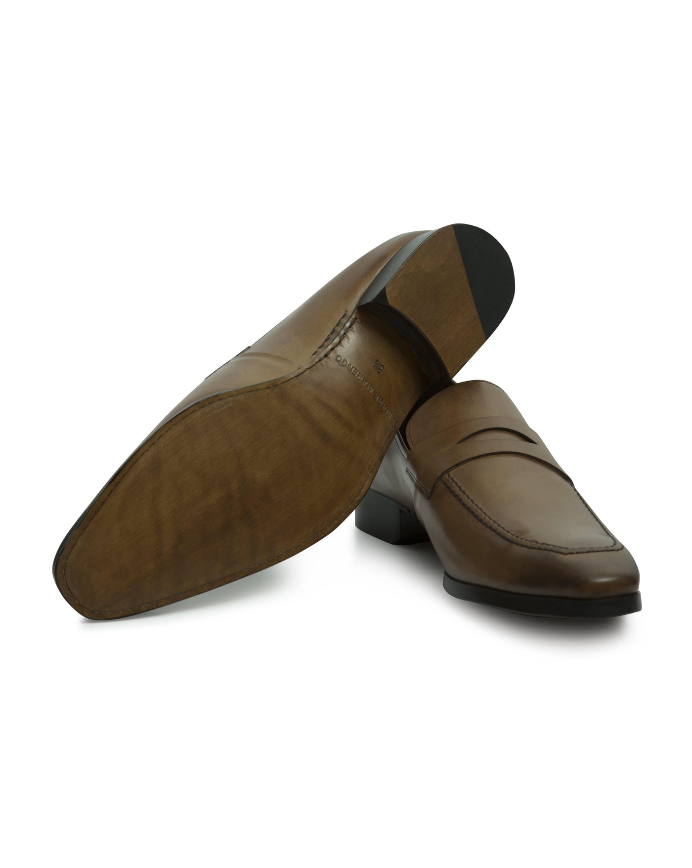 Camel Hand-stitched Penny Loafer