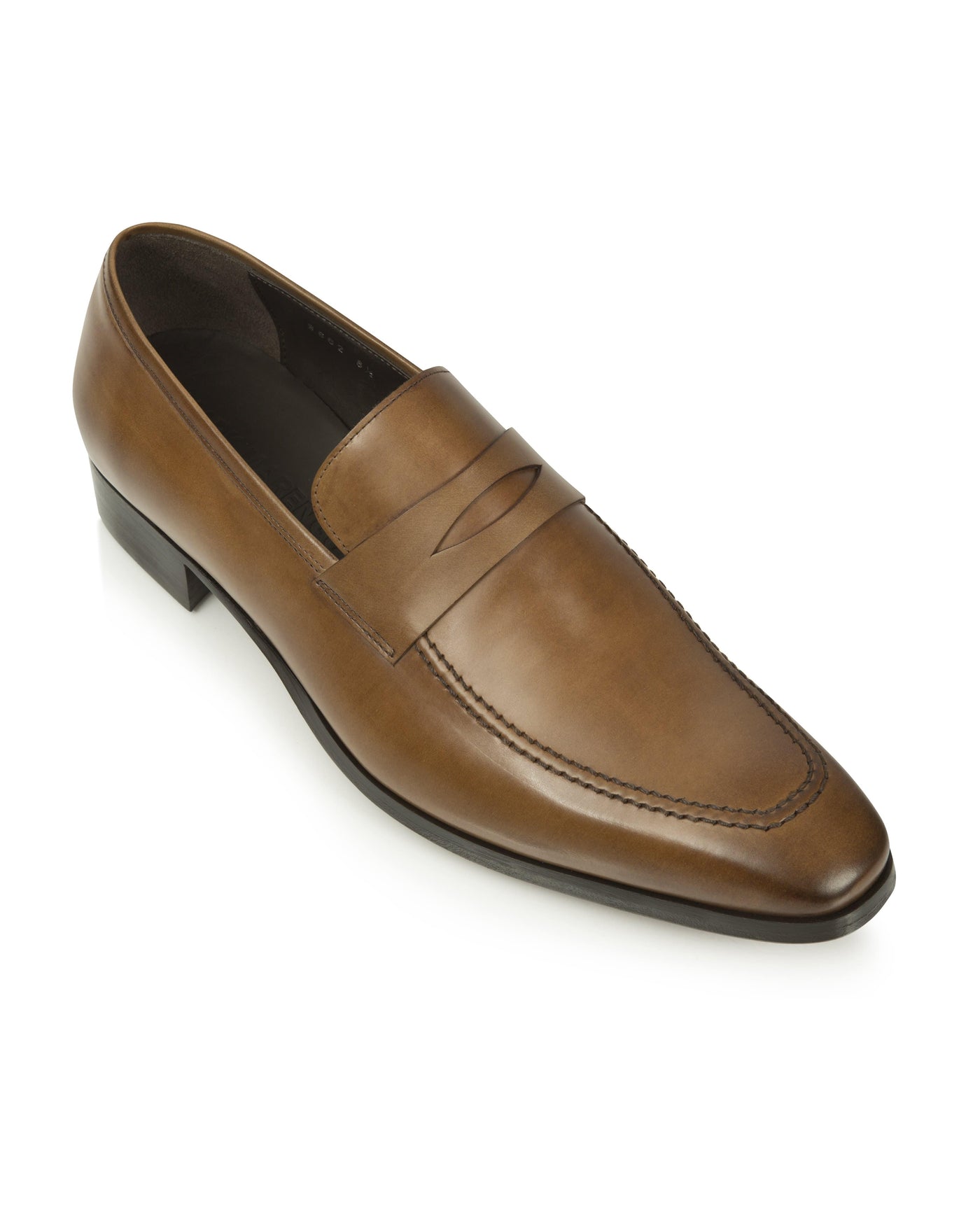 Camel Hand-stitched Penny Loafer