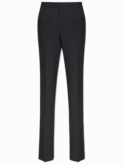Navy Herringbone Suit