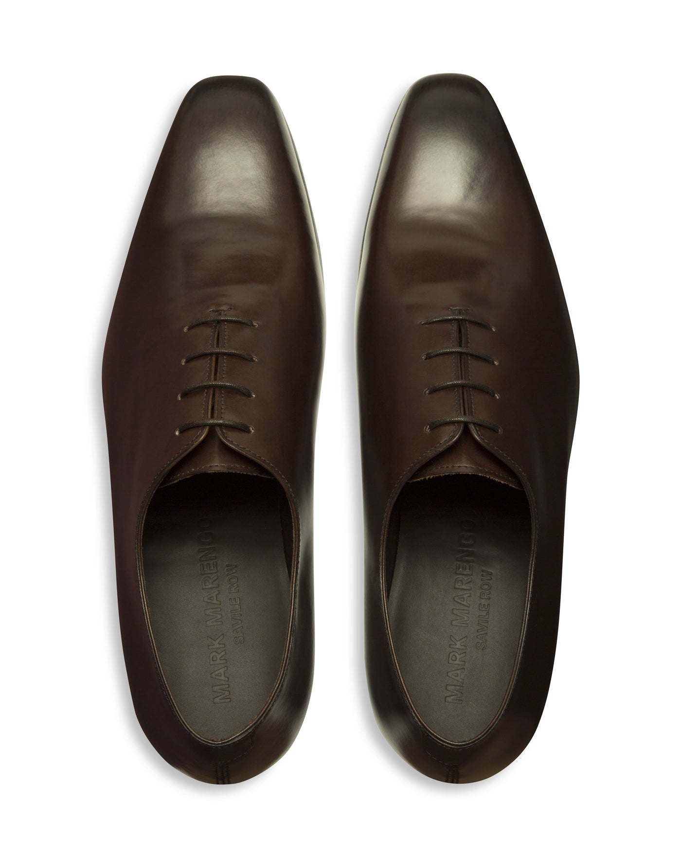 Chaussures Wholecut marron foncé cousues à la main