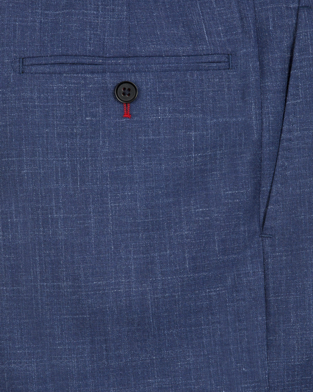 Blue Wool Linen Trousers - Mark marengo