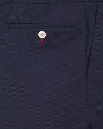 Blue Cotton Drill Trouser - Mark marengo