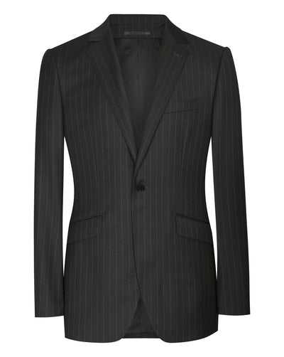 Charcoal Grey Pinstripe Suit - Mark marengo
