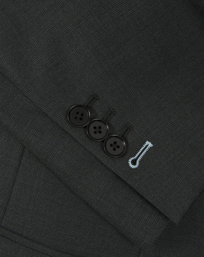 Dark Grey Nailshead Suit - Mark marengo