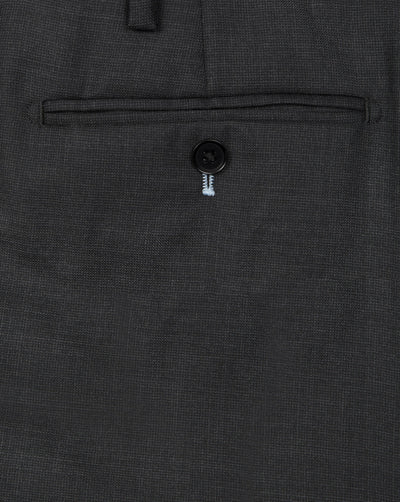 Dark Grey Nailshead Suit - Mark marengo
