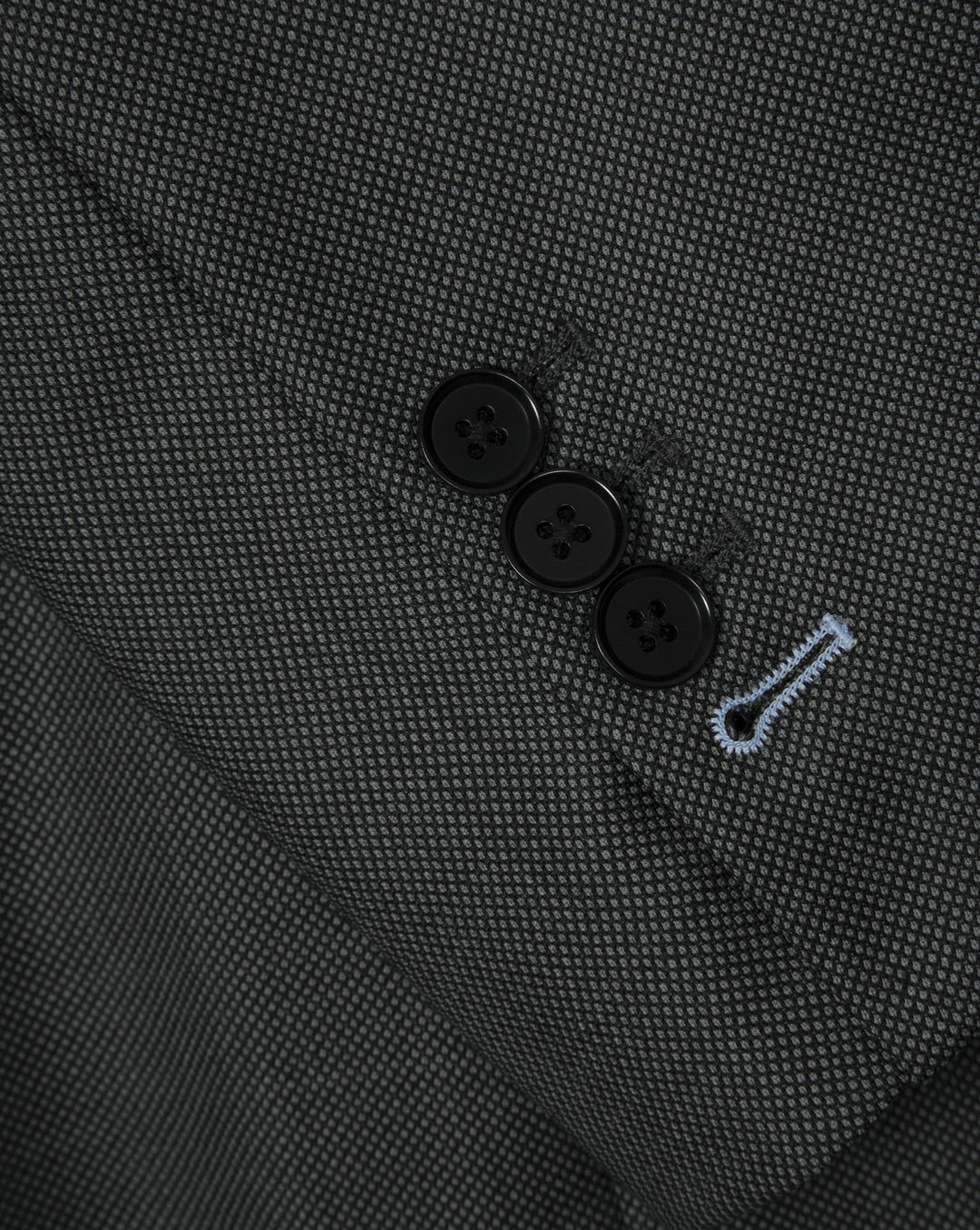 Dark Grey Birds Eye Suit - Mark marengo