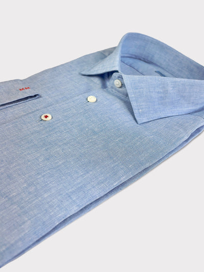Blue Linen Cotton Shirt