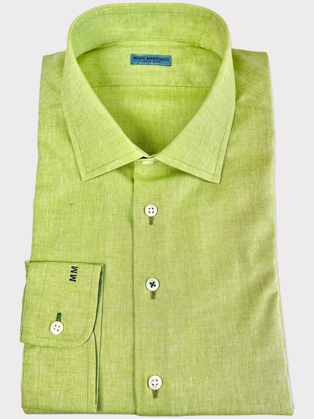 Light Green Linen Cotton Shirt