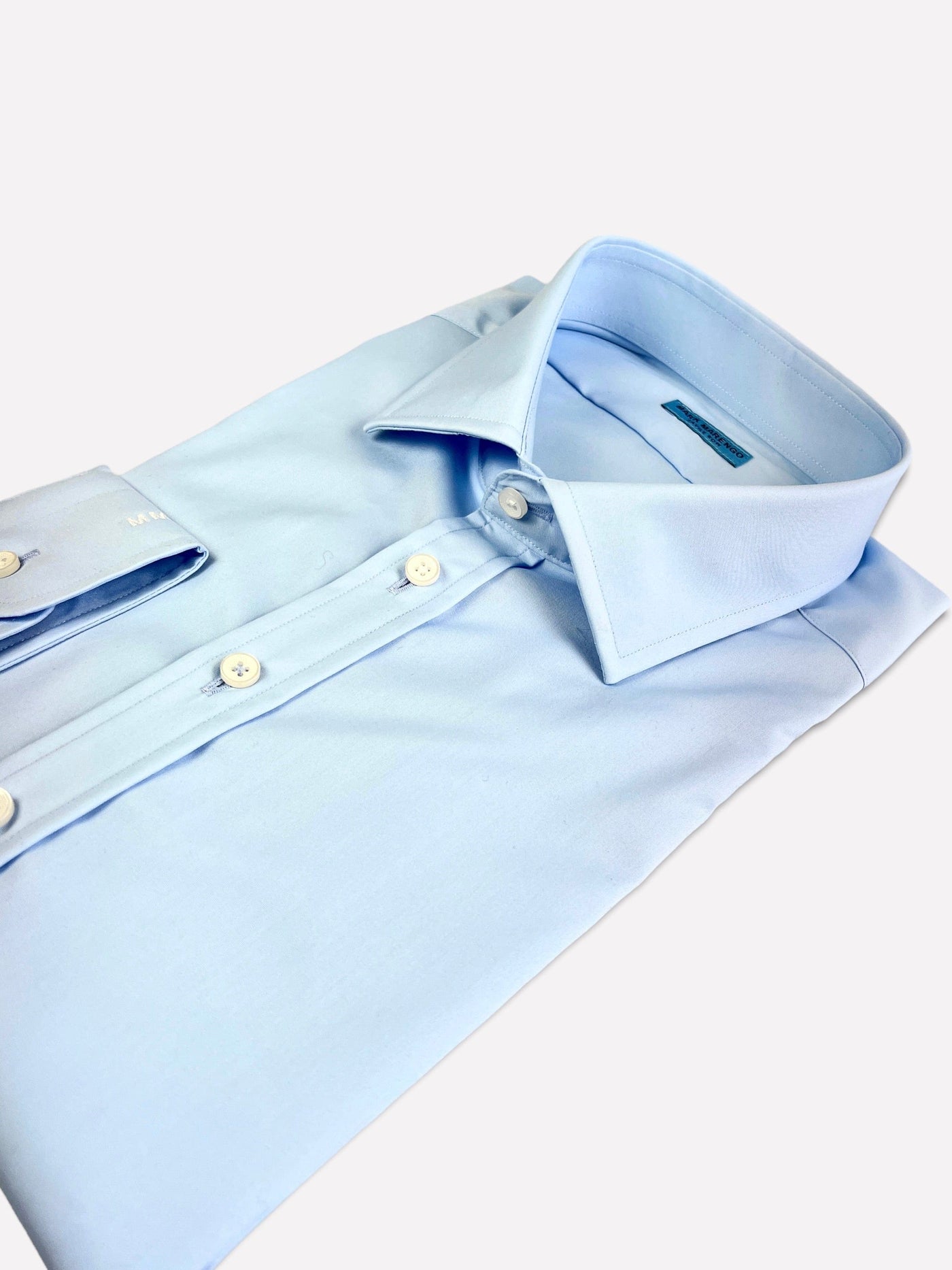 Light Blue Fine Poplin Travel Shirt