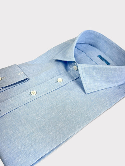 Light Blue Linen Cotton Shirt