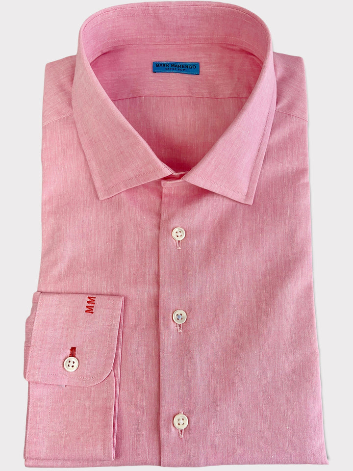 Light Pink Linen Cotton Shirt